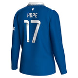 Everton WSL Hummel Home Shirt 2023-24 - Long Sleeve - Kids - With Hope 17 Printing - Kit Captain