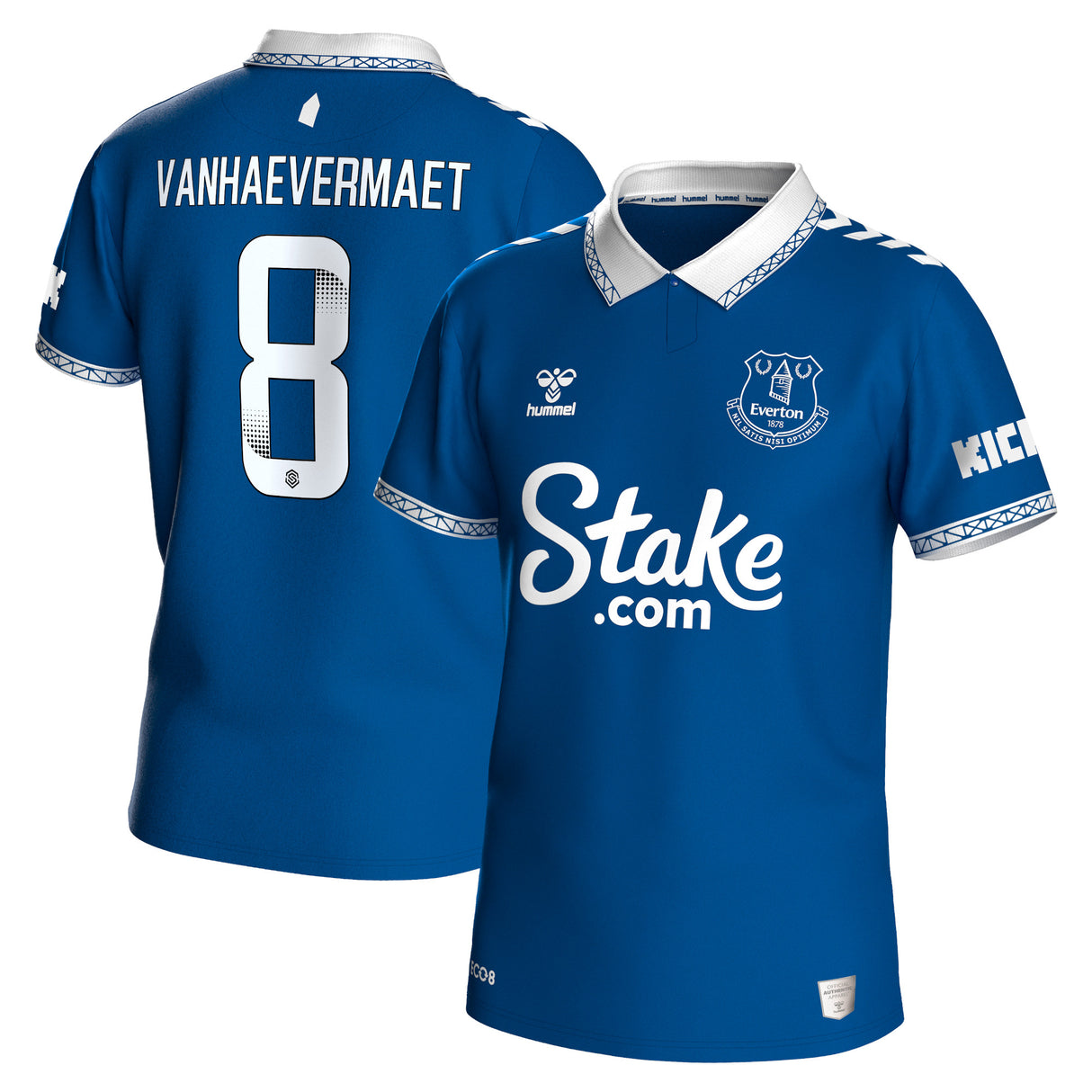 Everton WSL Hummel Home Shirt 2023-24 -  Vanhaevermaet 8 printing - Kit Captain