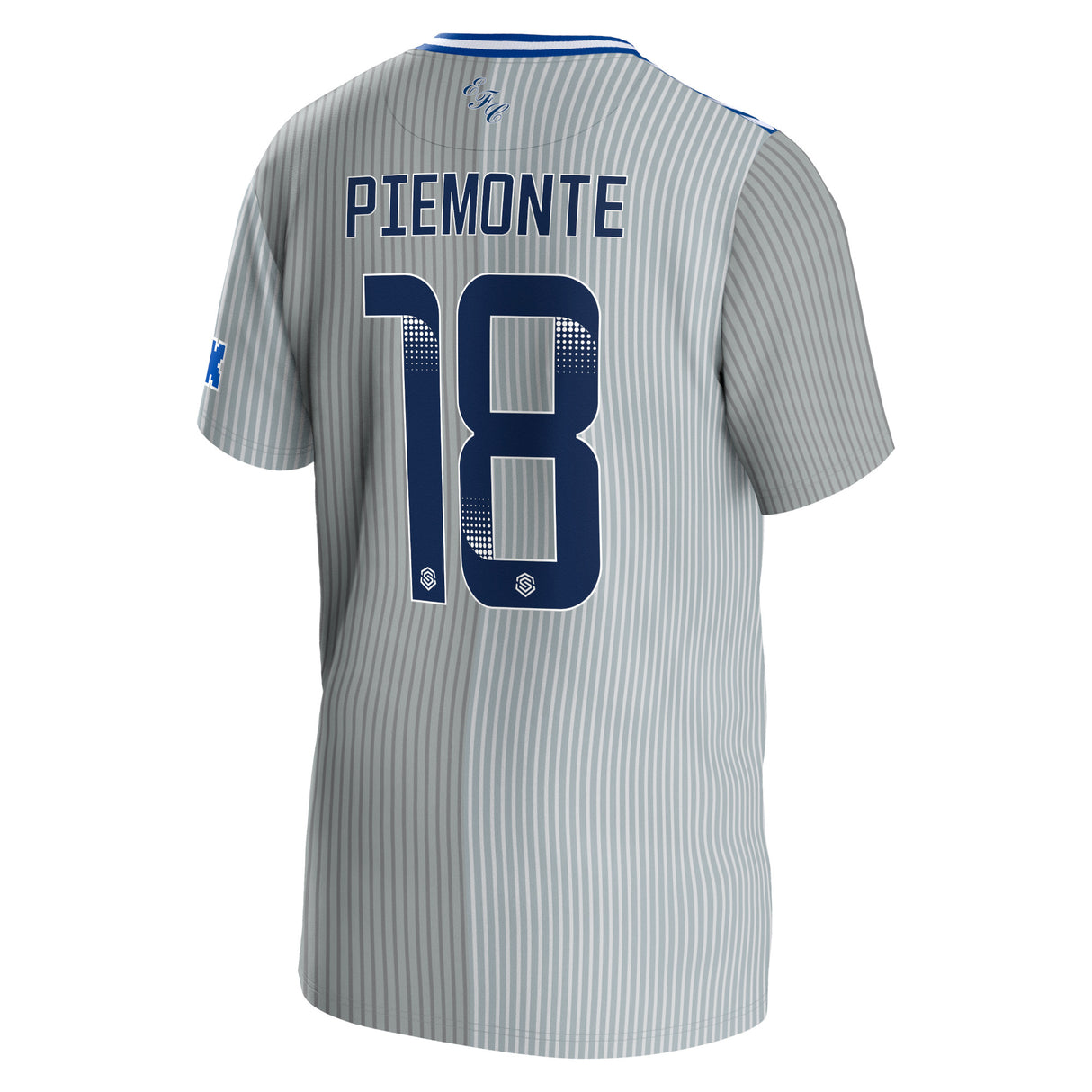 Everton WSL Hummel Third Shirt 2023-24 - Kids with Piemonte 18 printing - Kit Captain