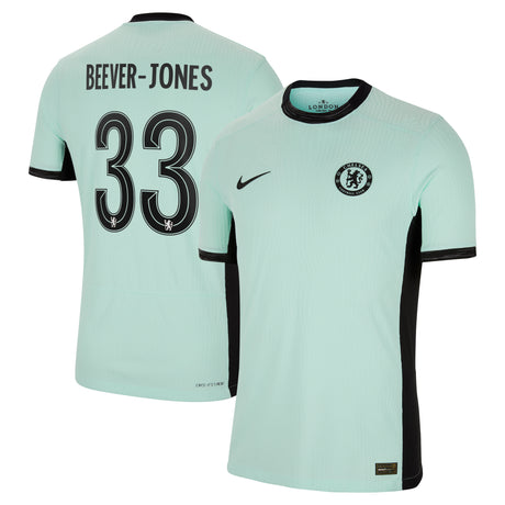 Chelsea Third Vapor Match Shirt 2023-24 with Beever-Jones 33 printing - Kit Captain