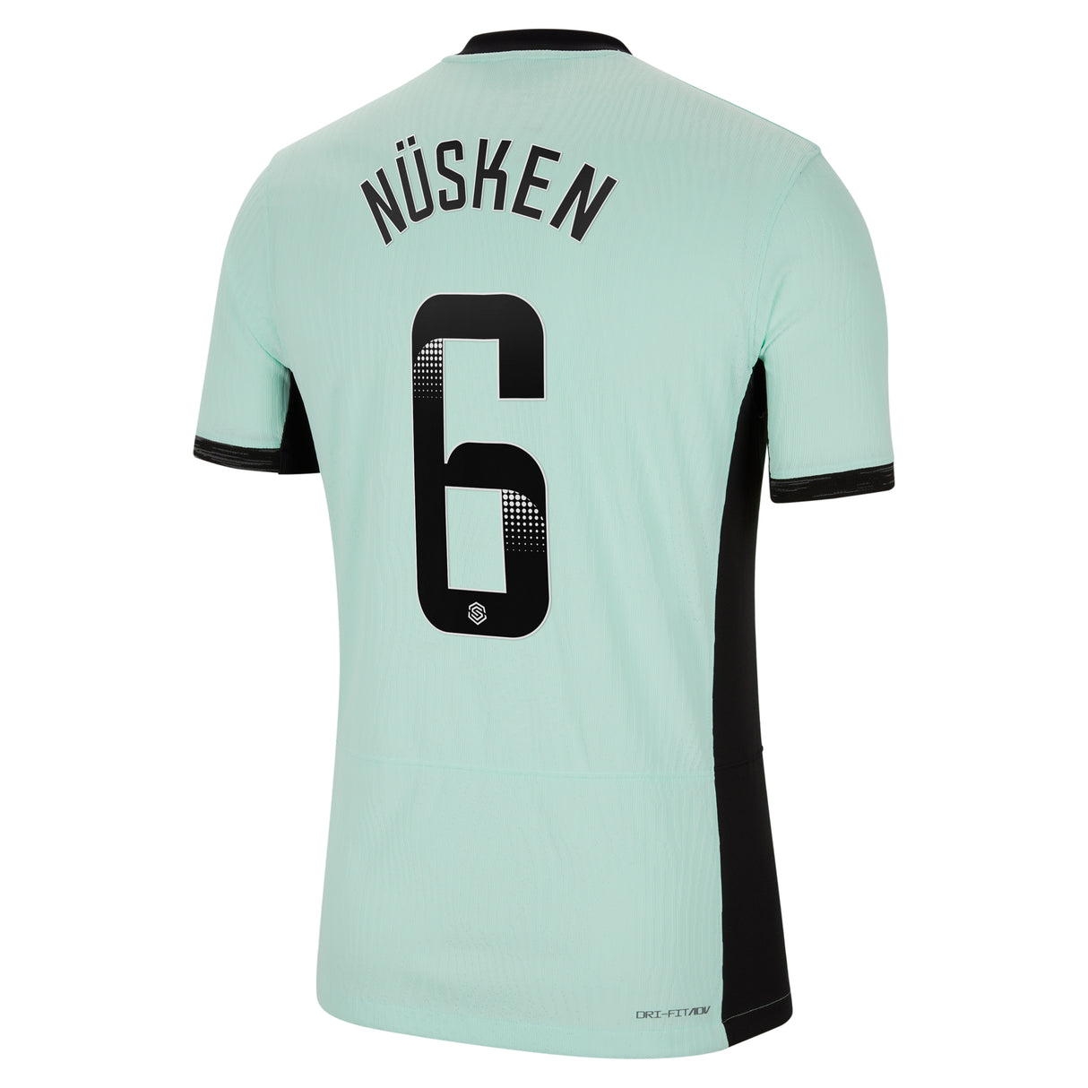 Chelsea WSL Third Vapor Match Shirt 2023-24 with Nüsken 6 printing - Kit Captain