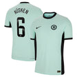 Chelsea WSL Third Vapor Match Shirt 2023-24 with Nüsken 6 printing - Kit Captain