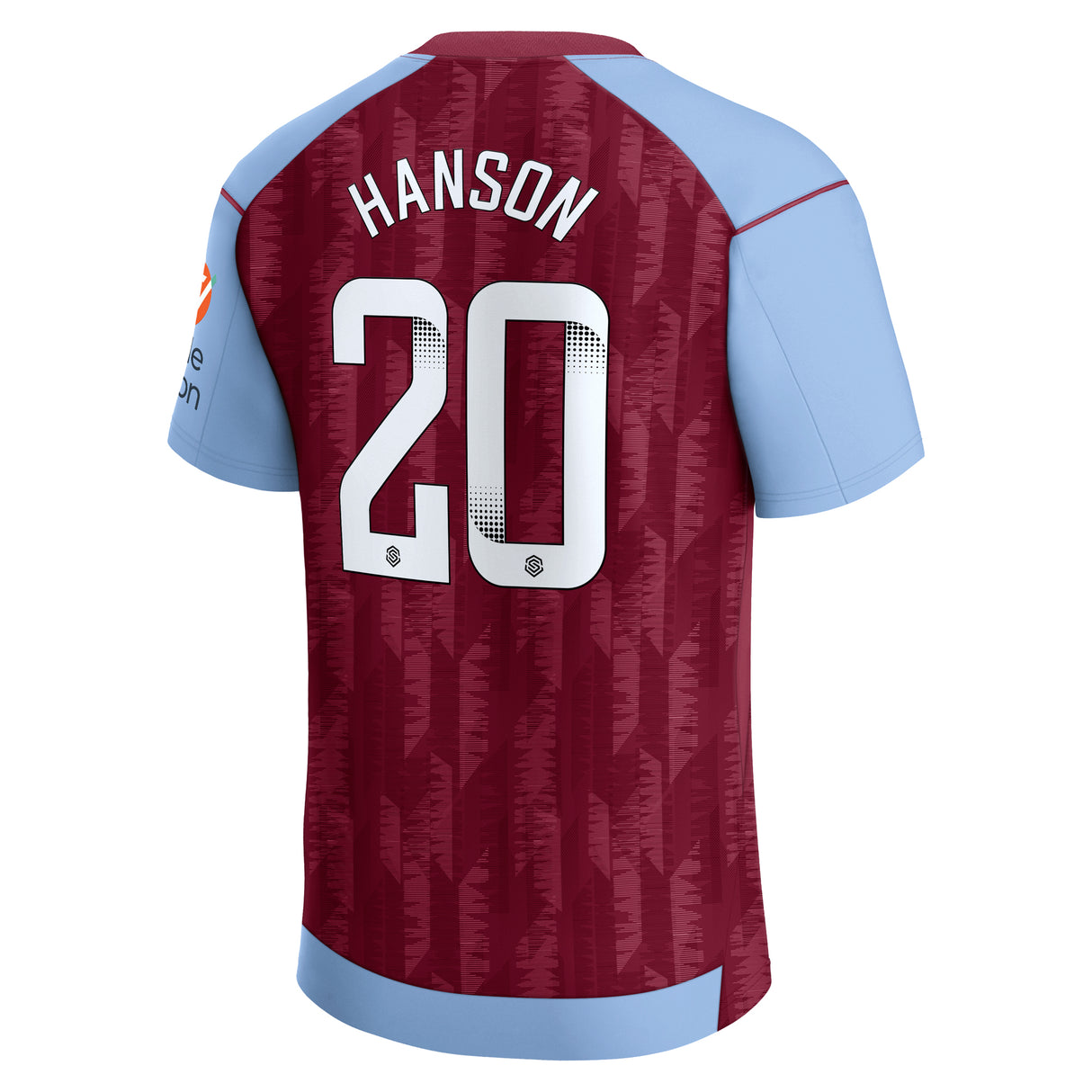 Aston Villa Castore Home Shirt 2023-24 with Hanson 20 printing - Kit Captain