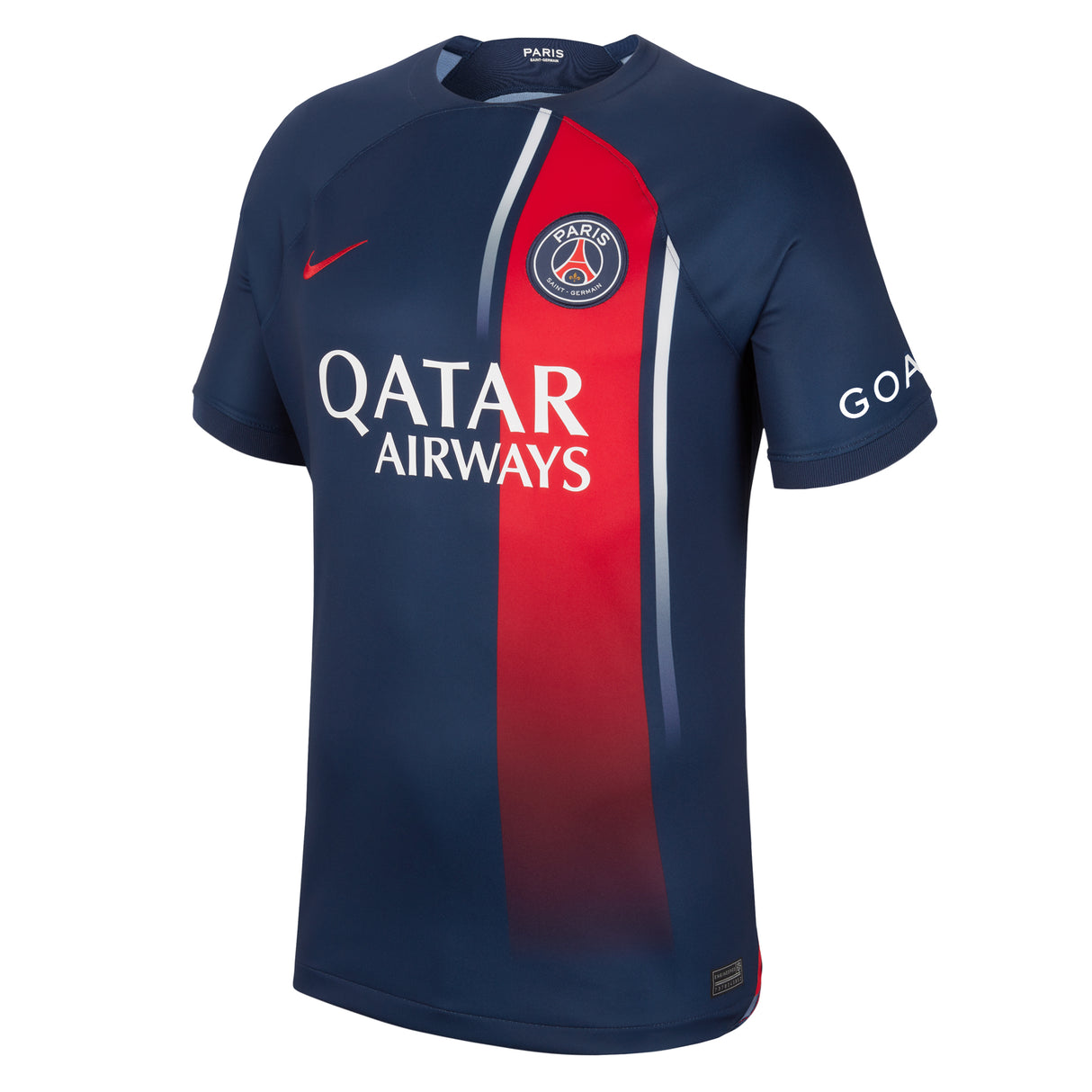 PSG Home Stadium Shirt 2023-24 with Champions League printing N.Mendes 25 - Kit Captain