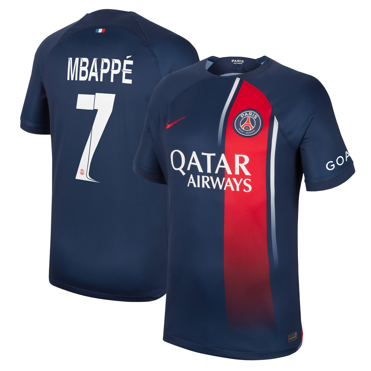 PSG Home Stadium Shirt 2023-24 with Champions League printing Mbappé  7 - Kit Captain