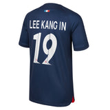 PSG Home Stadium Shirt 2023-24 - Kids with Champions League printing Lee Kang In  19 - Kit Captain