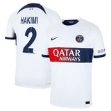 Paris Saint-Germain Nike Away Dri Fit Adv Match Shirt 2023-24 with Champions League printing Hakimi 2 - Kit Captain