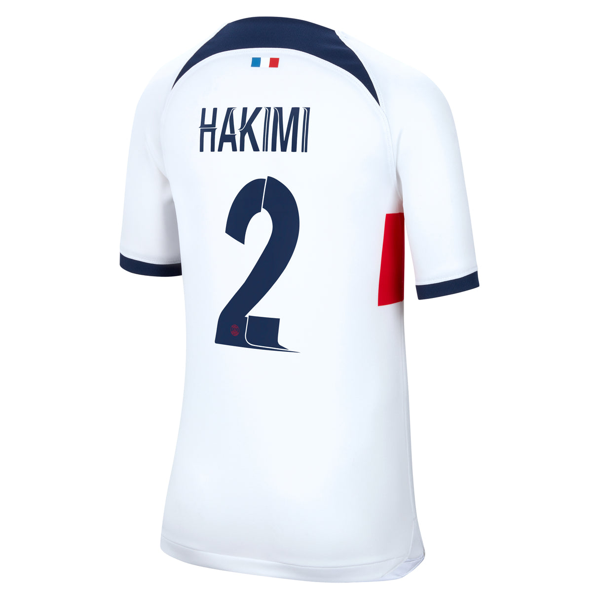 Paris Saint-Germain Nike Away Stadium Shirt 2023-24 - Kids with Champions League printing Hakimi 2 - Kit Captain