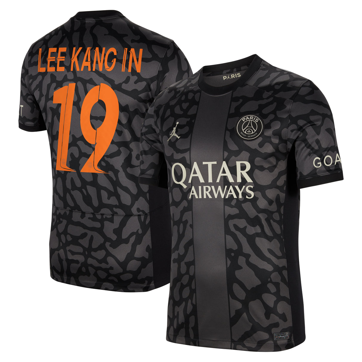 PSG x Jordan Third Stadium Shirt 2023-24 with Champions League printing Lee Kang In  19 - Kit Captain