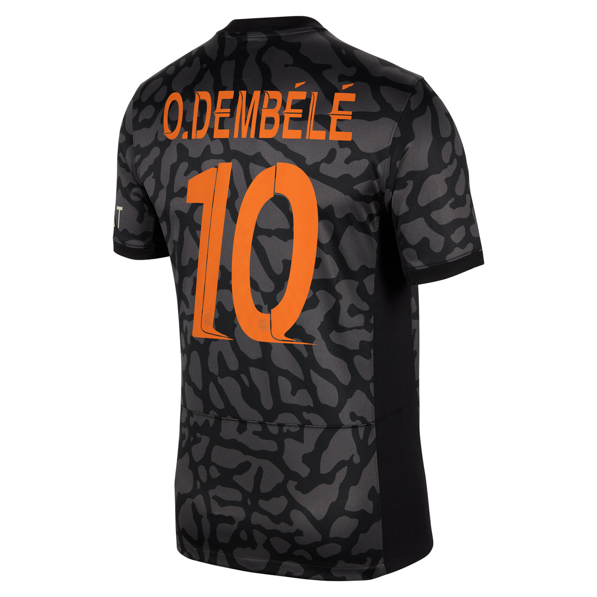 PSG x Jordan Third Stadium Shirt 2023-24 with Champions League printing O.Dembélé 10 - Kit Captain