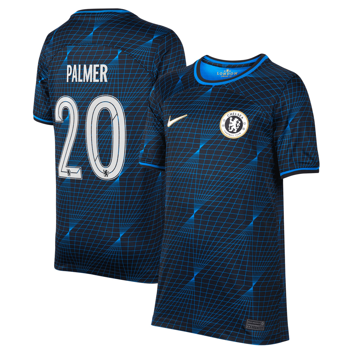 Chelsea Cup Nike Away Stadium Shirt 2023-24 - Kids -With Palmer 20 Printing - Kit Captain