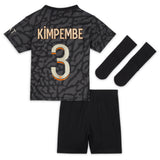 PSG x Jordan Third Stadium Kit 2023-24 - Infant with Kimpembe 3 printing - Kit Captain