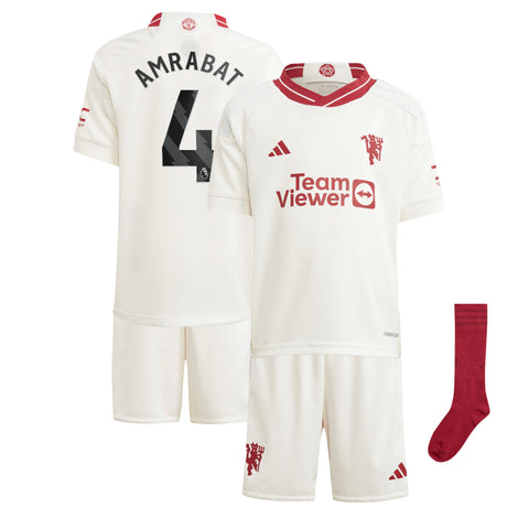 Manchester United EPL Third Mini Kit 2023-24 with Amrabat 4 printing - Kit Captain