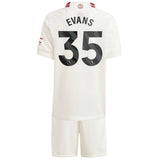 Manchester United EPL Third Mini Kit 2023-24 with Evans 35 printing - Kit Captain