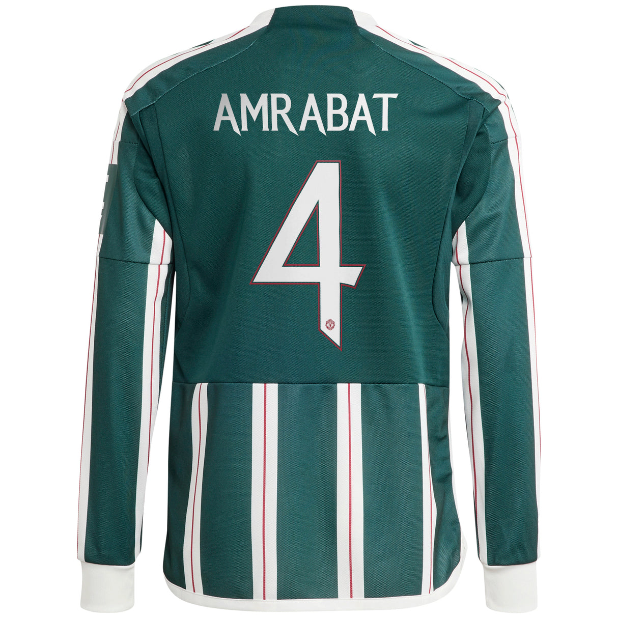 Manchester United Cup Away Shirt 2023-24 - Kids - Long Sleeve with Amrabat 4 printing - Kit Captain