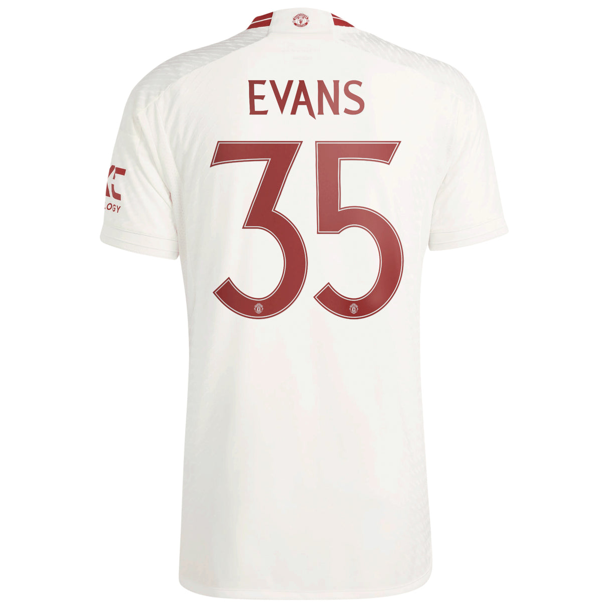 Manchester United Cup Third Authentic Shirt 2023-24 with Evans 35 printing - Kit Captain