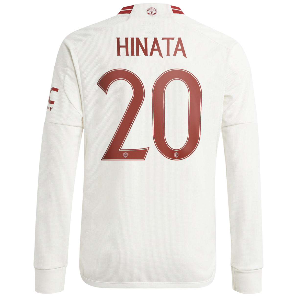 Manchester United Third Shirt 2023-24 - Kids - Long Sleeve with Hinata 20 printing - Kit Captain