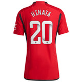 Manchester United WSL Home Authentic Shirt 2023-24 with Hinata 20 printing - Kit Captain