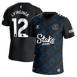 Everton Hummel Away Goalkeeper Shirt 2023-24 with J.Virginia 12 printing - Kit Captain