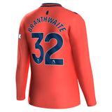 Everton Hummel Away Shirt 2023-24 - Long Sleeve with Branthwaite 32 printing - Kit Captain