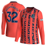 Everton Hummel Away Shirt 2023-24 - Long Sleeve - Kids with Branthwaite 32 printing - Kit Captain