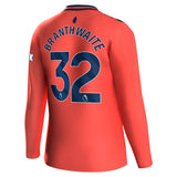 Everton Hummel Away Shirt 2023-24 - Long Sleeve - Kids with Branthwaite 32 printing - Kit Captain