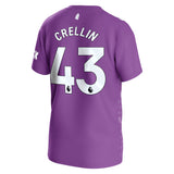 Everton Hummel Third Goalkeeper Shirt 2023-24 - Kids with Crellin 43 printing - Kit Captain