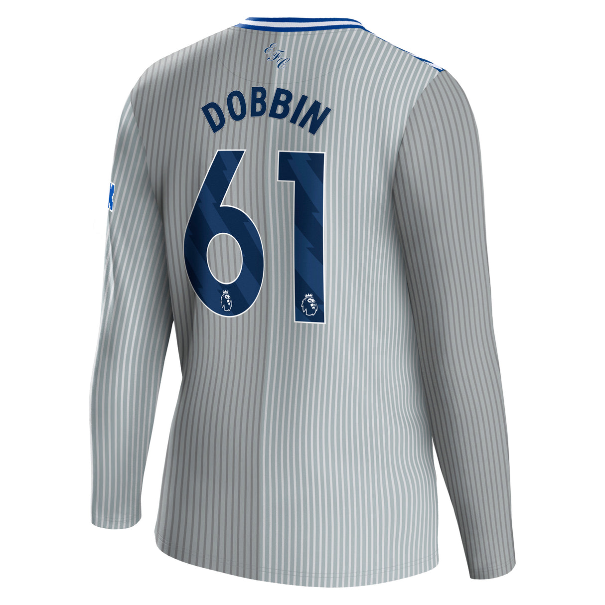 Everton Hummel Third Shirt 2023-24 - Long Sleeve with Dobbin 61 printing - Kit Captain