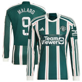 Maillot extérieur Manchester United WSL adidas 2023-24 - Manches longues - Avec flocage Malard 9