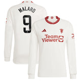 Maillot Troisième Manchester United WSL adidas 2023-24 - Manches longues - Avec flocage Malard 9