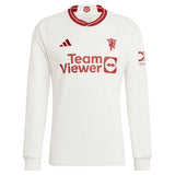 Manchester United WSL adidas Third Shirt 2023-24 - Long Sleeve - With George 3 Printing - Kit Captain