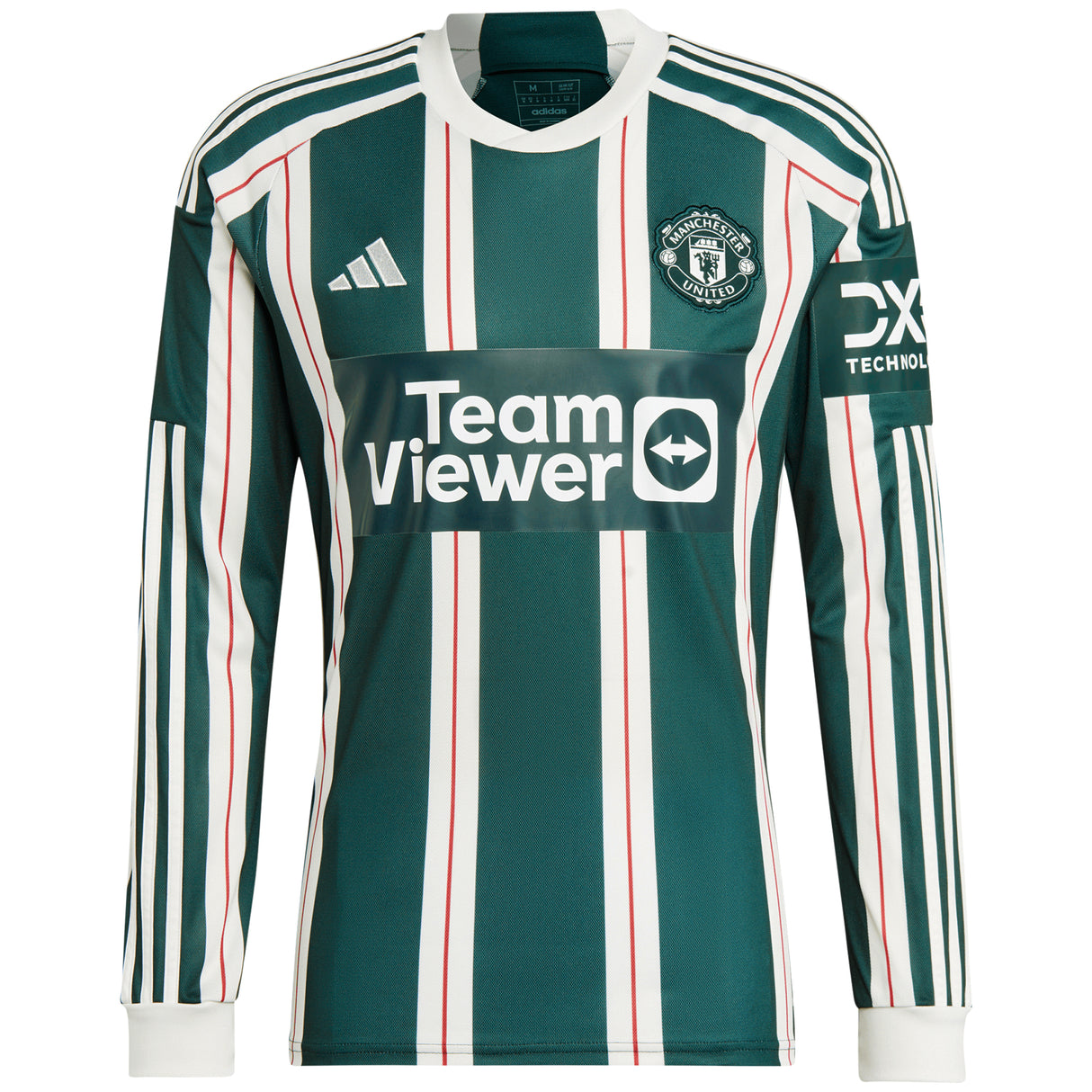 Manchester United WSL adidas Away Shirt 2023-24 - Long Sleeve - With Rabjohn 25 Printing - Kit Captain