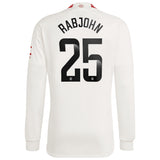 Manchester United WSL adidas Third Shirt 2023-24 - Long Sleeve - With Rabjohn 25 Printing - Kit Captain