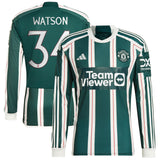 Maillot extérieur adidas Manchester United Cup 2023-24 - Manches longues - Avec flocage Watson 34