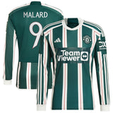 Maillot extérieur adidas Manchester United Cup 2023-24 - Manches longues - Avec flocage Malard 9