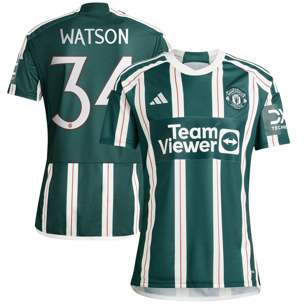 Maillot extérieur adidas de la Coupe Manchester United 2023-24 - Avec flocage Watson 34