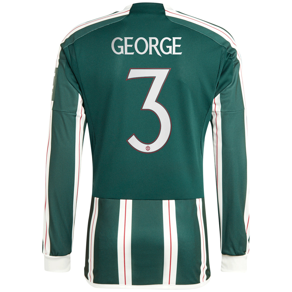 Maillot extérieur adidas Manchester United Cup 2023-24 - Manches longues - Avec flocage George 3