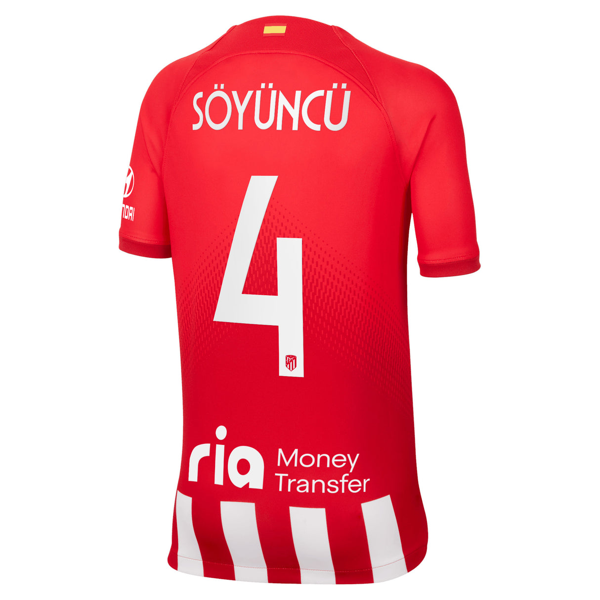 Atlético de Madrid Metropolitano Nike Home Stadium Shirt 2023-24 - Kids with Söyüncü 4 printing - Kit Captain