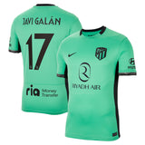 Atlético de Madrid Metropolitano Nike Third Stadium Shirt 2023-24 with Javi Galán 17 printing - Kit Captain