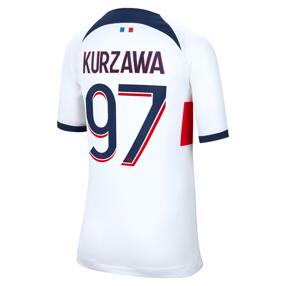 PSG Nike Away Stadium Shirt 2023-24 - Kids with Kurzawa 97 printing - Kit Captain