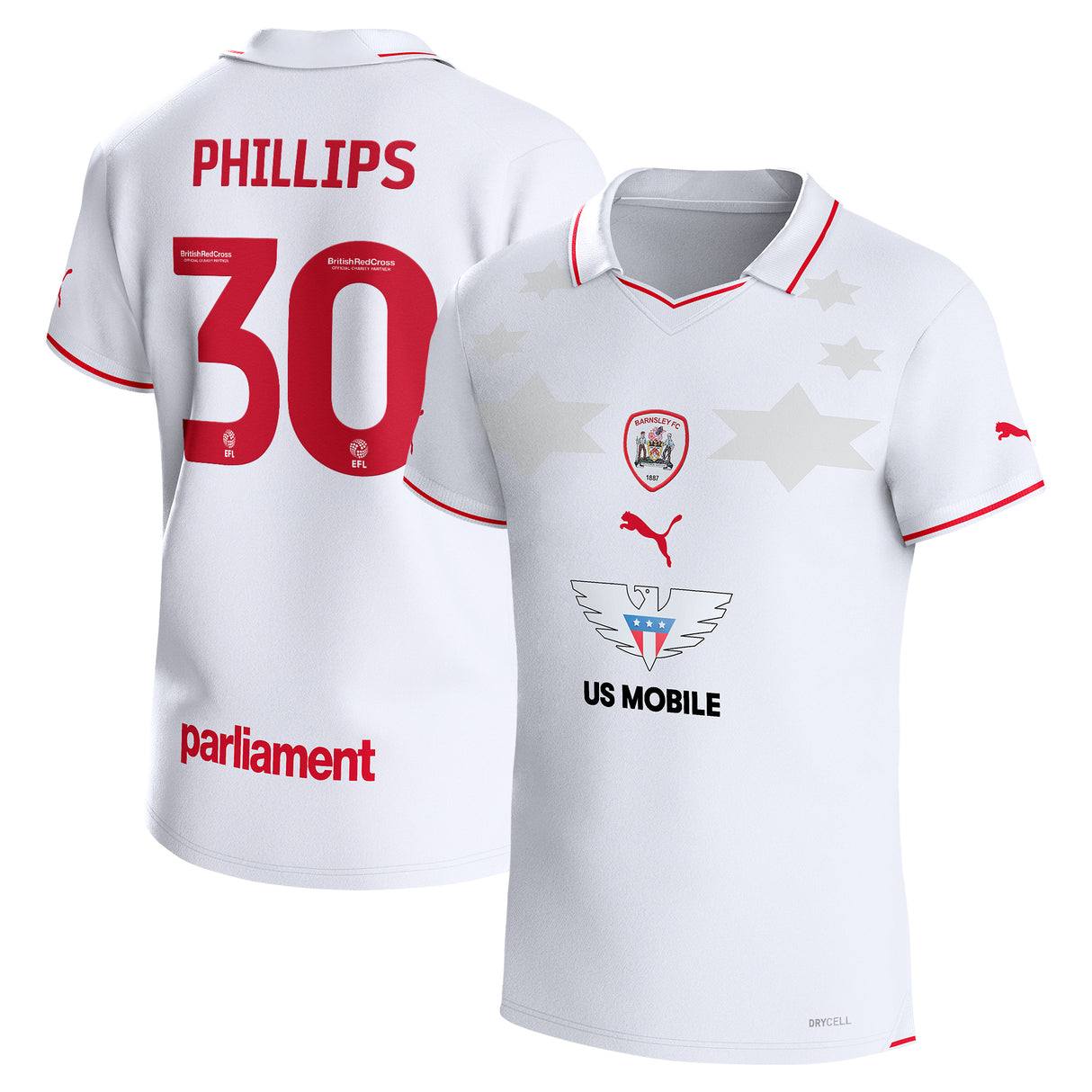 Maillot Barnsley Puma Extérieur 2023-24 - Grande Taille - Adam Phillips 30