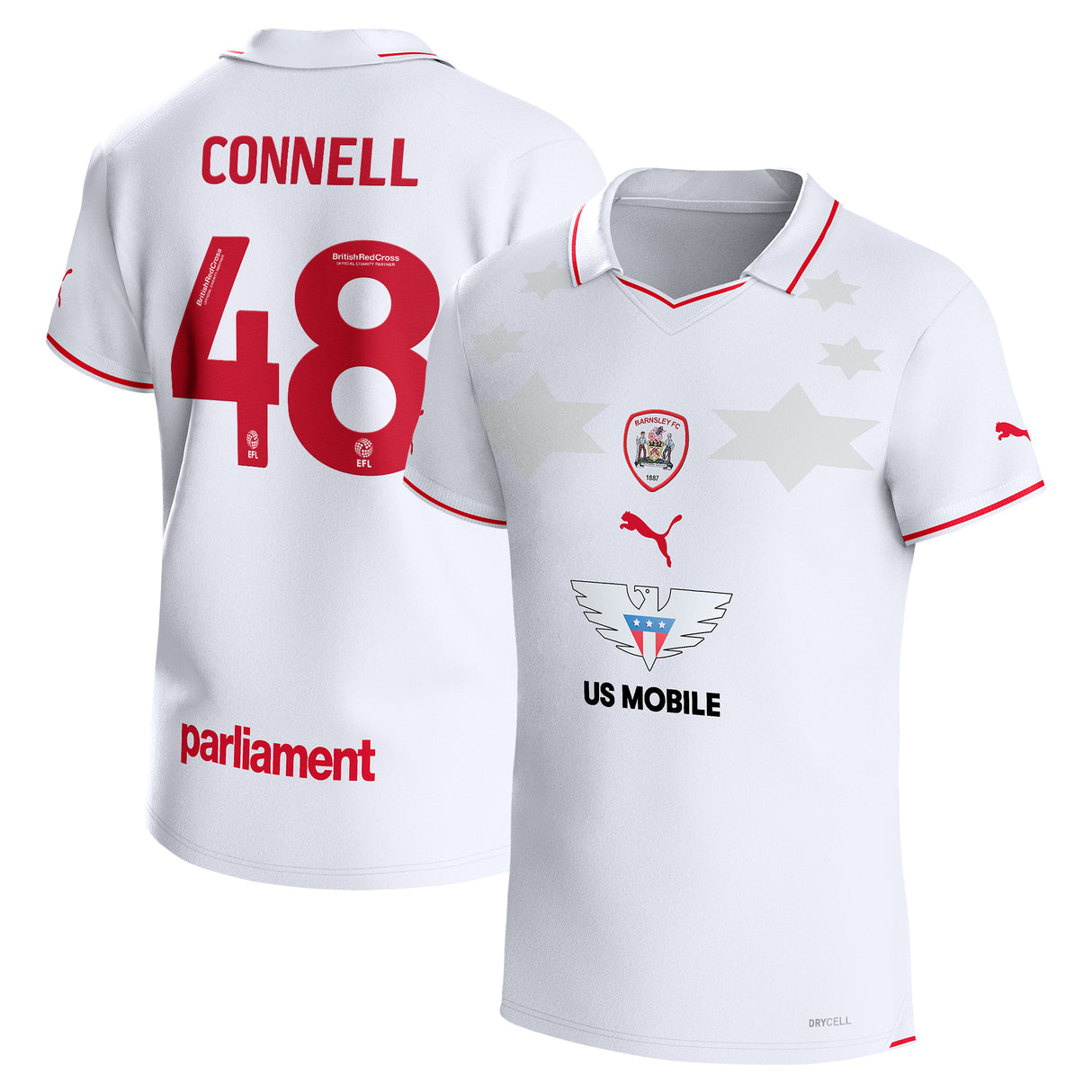 Maillot Barnsley Puma Extérieur 2023-24 - Grande Taille - Luca Connell 48