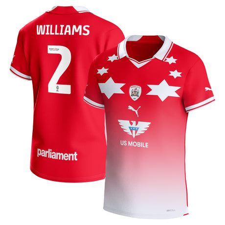 Maillot Barnsley Puma Domicile 2023-24 - Grande Taille - Jordan Williams 2