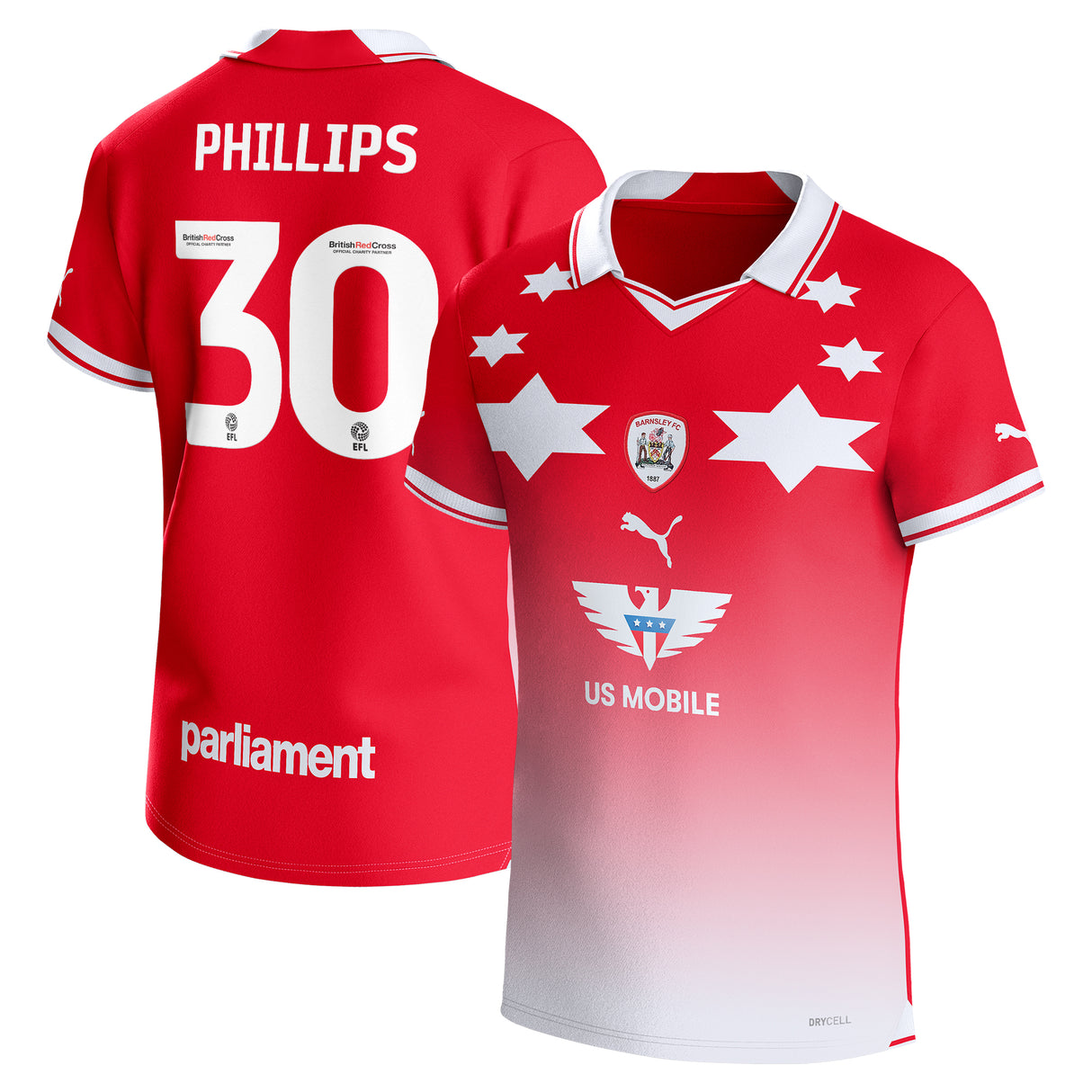 Maillot Barnsley Puma Domicile 2023-24 - Grande Taille - Adam Phillips 30