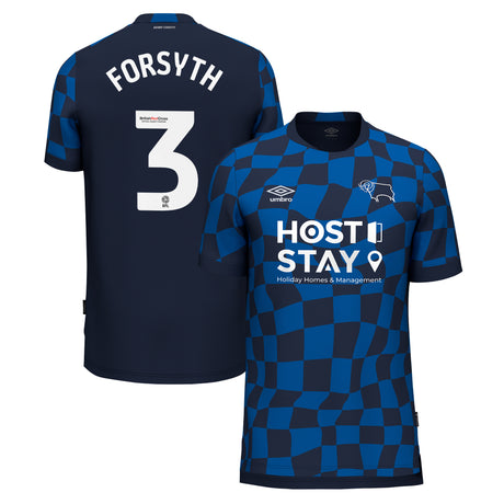 Maillot Extérieur Derby County Umbro 2023-24 - Enfants - Craig Forsyth 3