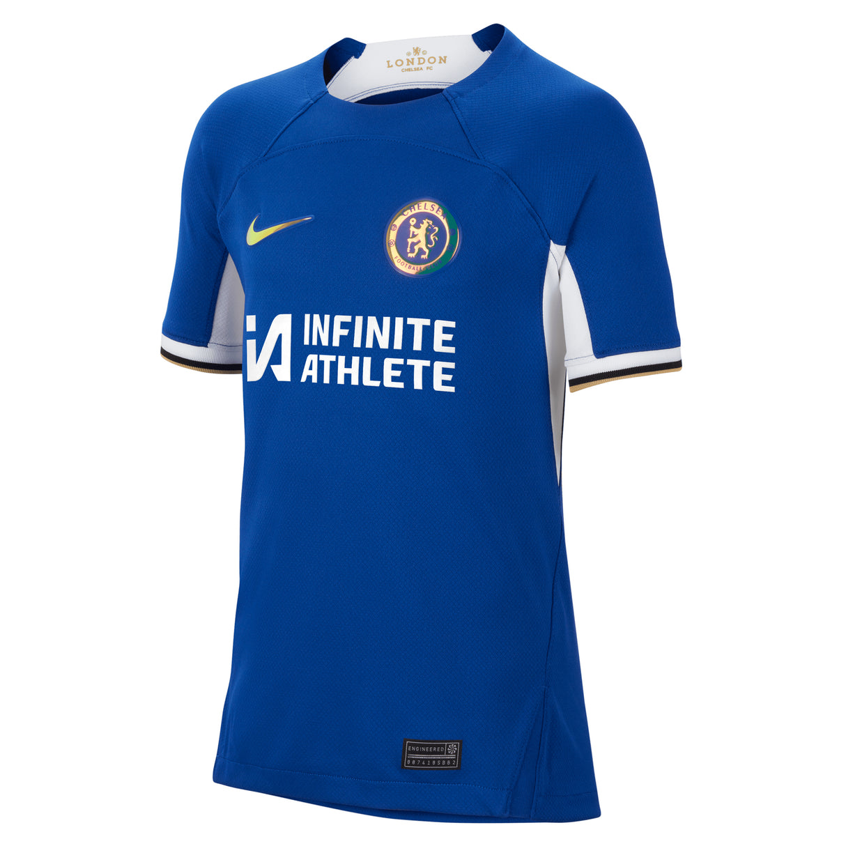 Chelsea Nike Home Stadium Sponsored Shirt 2023-24 - Kids with Chukwuemeka 17 printing