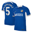 Chelsea Home Vapor Match Sponsored Shirt 2023-24 with Badiashile 5 printing - Kit Captain