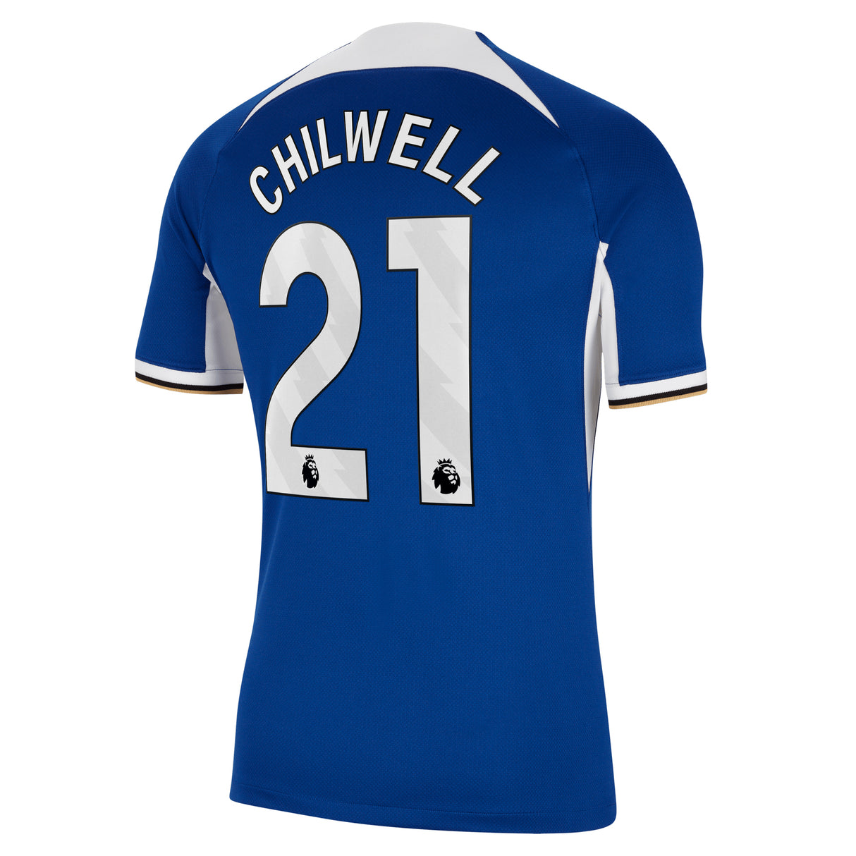 Chelsea Nike Home Stadium Sponsored Shirt 2023-24 with Chilwell 21 printing