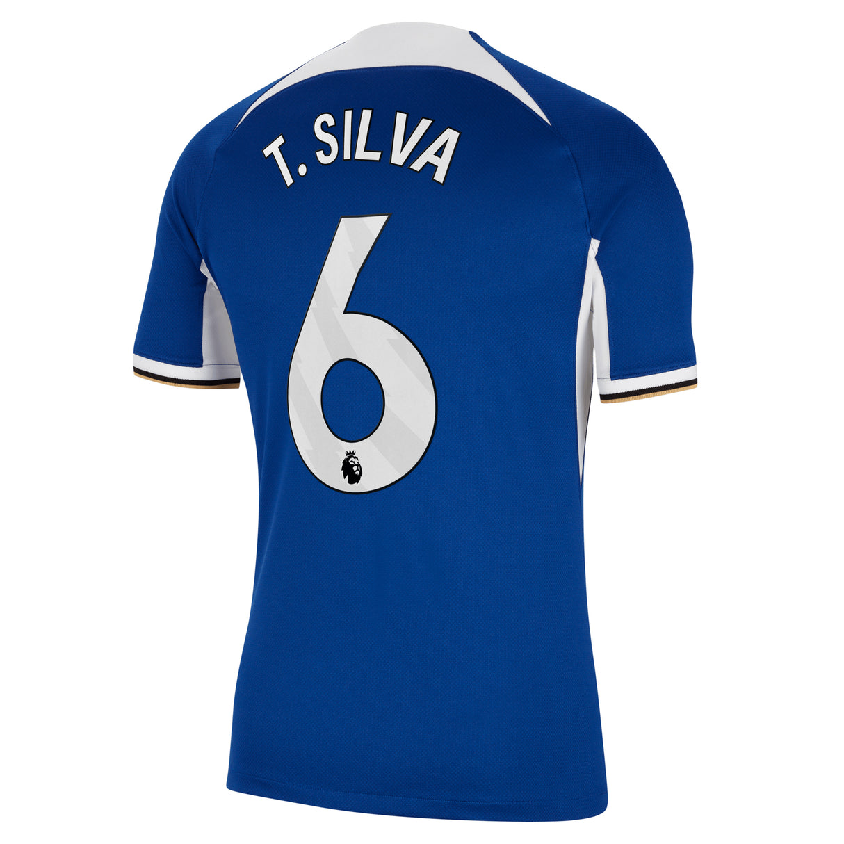 Chelsea Nike Home Stadium Sponsored Shirt 2023-24 with T. Silva 6 printing