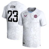 Aston Villa WSL Castore Away Shirt 2023-24 - Kids - With Leon 23 printing - Kit Captain